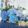 2pcs Artificial Hydrangea Flower, Real Touch Lifelike Artificial Flowers, Suitable For Outdoor Wedding Office Home Party Living Room Table Decoration