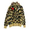 A BATHING APE Camouflage Pattern Long Sleeve Sweat Zip Hoodie Camouflage Men's Used
