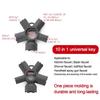 Multifunctional Faucet Aerator Key 10 In 1 Faucet Repair Spanner Creative Threaded Aerator Tool