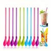 Reusable Colorful Dual-Purpose Straw Spoons - Easy To Drink & Stir, Detachable, Easy To Clean, PP Material, Perfect for Parties & Events