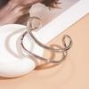 Europe American Style Metal Cuff Bangles Double-layer Exaggerated Bracelet  Gift
