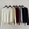New Arrivals Open Run Women Basic Fit Long Sleeve Round Button Autumn Cardigan
