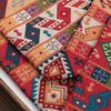Ethnic Yarn-Dyed Jacquard Fabric Thicken Geometric Stripe Fabric DIY Sofa Tablecloth Bag Clothing Background Decorative Cloth
