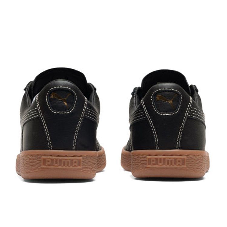 Puma Basket Classic Gum Deluxe Low Top Sneakers Unisex Sneakers Black 366612-04