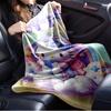 1pc Hello Kitty rainbow clouds and stars home decor blanket - Seasonal universal cozy washable gift for all ages, all families, multiple siz