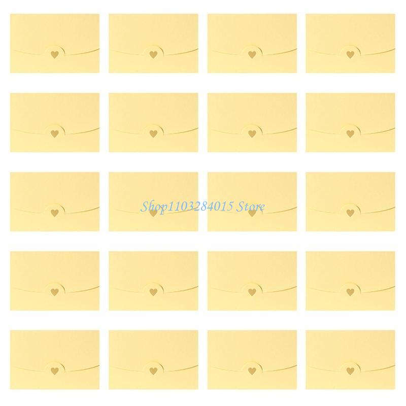 R6FF 20PCS Vintage Envelopes Cash Envelopes for Baby Shower Wedding Party Invitation