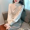 2025 Spring Fashion Women Blouses Shirts Long Sleeve O-Neck Office Lady Chiffon Blouse Shirt Women Tops J756