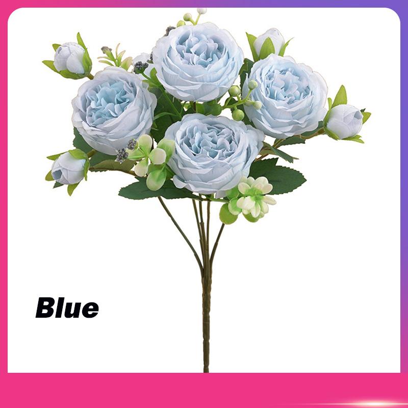 Herbst Künstliche Pfingstrose Blume Seidenrose Brautstrauß Hochzeit Zuhause Valentinstag Deko Accessoires Geschenk Kunstpflanze Hortensie