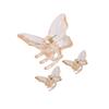 3PCS Transparent Butterfly Hairpin, Back of Head Hairpin, Shark Clip, High Ponytail Clip, Hair Accessories