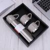500ml 3-in-1 Lid 304 Stainless Steel Thermos Gift Set, Double Wall Vacuum Insulated Water Bottle with 2 Drinking Cups