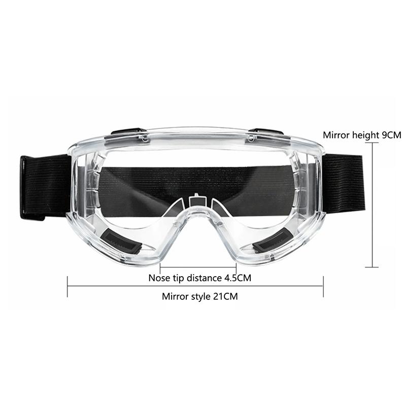 1 Piece Splashproof Dustproof Windproof Sandproof Anti-Fog Transparent Riding Skiing Sports Glasses Professional Goggles
