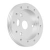 Universal Steering Wheel to Grant 3 Hole 0.5in Hub Spacer Pad for 6 Hole Adapter(Silver)