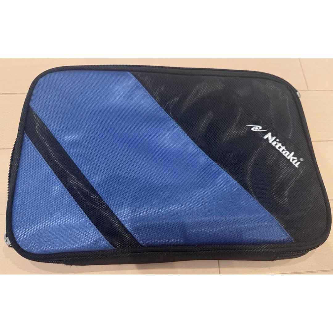 Used Nittaku Leaves Table Tennis Racket Case Sponge Set