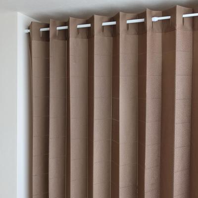 Kaei Lace Accordion Curtains Brown 100cm Wide X 200cm Room Made In Solid Long Size [Contan] 34078, (Approx. Long), Washable, Heat-Blocking,