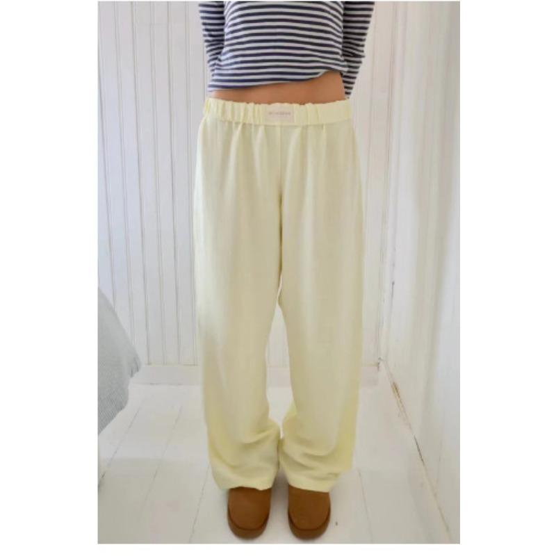 QICED Women's Fashion Casual Solid Color Print Pants & Capris