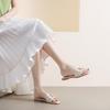2025 New Slippers Wear Fairy Style Simple Large Size Sandals Korean Version of Foreign Trade Temperament One Word Cool Slippers Woman