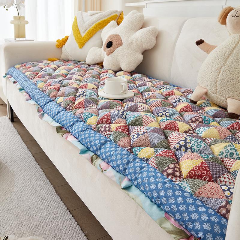 Koreanische Stickerei Dampfplatte Vier Jahreszeiten Universell Fensterkissen Fensterbankkissen Verdicktes Massivholz Wohnzimmer Sitzkissen