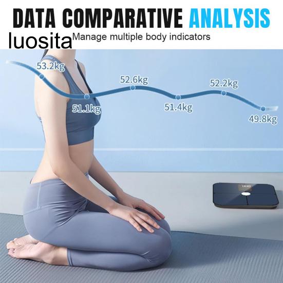 Vücut Yağ Ölçeği, Dijital Ekran, Tam Vücut Bileşimi Takibi, Akıllı Terazi, Kadın Erkek için Dayanıklı Elektronik Terazi