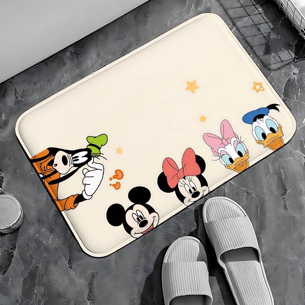 Cute M-Mickey Mouse Entry Door Floor Mat Festive Decorations Carpet Bathroom Anti-slip Mat Entrance Doormat