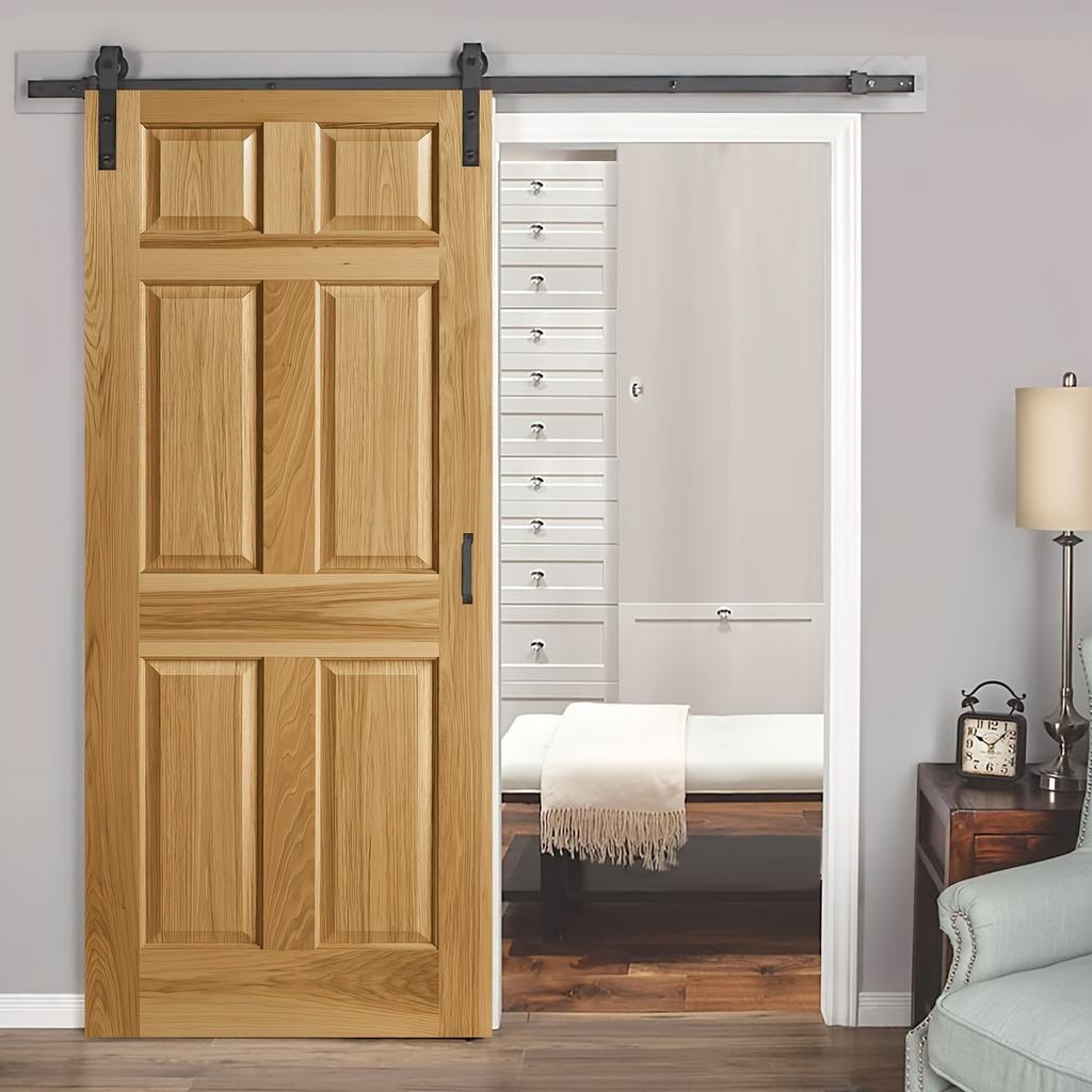 Wood Grain Door Sticker Wallpaper PVC Landscape Home Decor Furniture Vinyl Wrap Waterproof Wall Sticker Bedroom Door Decorative Film