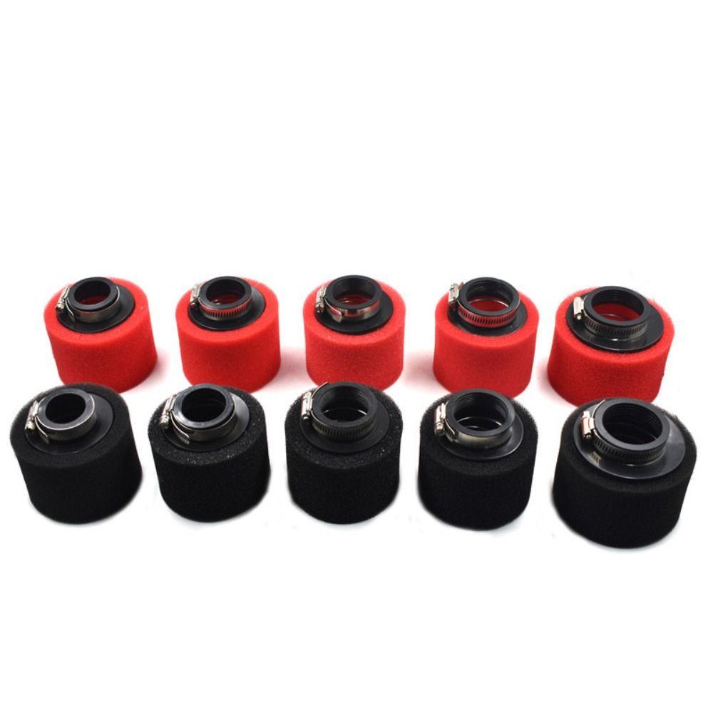 Black and Red 42mm 45mm Foam Air Filter High Flow Air Filter Elbow Neck Air Filter Sponge Cleaner