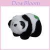 Entzückender Plüsch-Panda-Schlüsselanhänger mit Kleeblatt-Anhänger und weichem Nerzfell-Teddy-Accessoire
