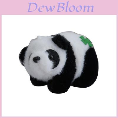 Entzückender Plüsch-Panda-Schlüsselanhänger mit Kleeblatt-Anhänger und weichem Nerzfell-Teddy-Accessoire