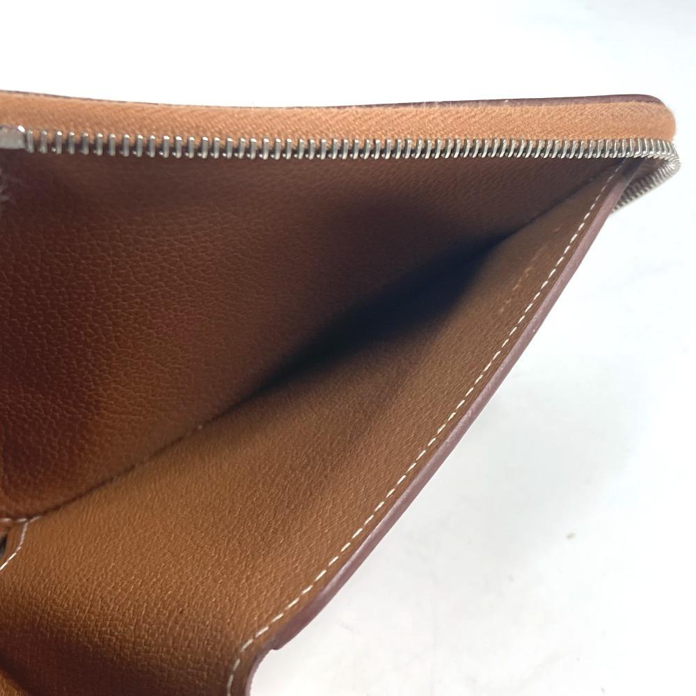 Hermes Zip Around Zip Ungo Horse Compact Wallet Billfold Folded Wallet