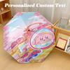 8‑Rib Automatic Umbrella, Kirby Design Foldable Umbrella for Sun Rain Protection Travel