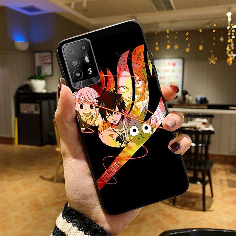 Funda Anime Manga Fairy Tail Phone Cover For OPPO A74 A94 5G A3S A5 A5S A9 A12 A15S A52 A53 A53S A72 A73 2020 A91 5G Cases Coque
