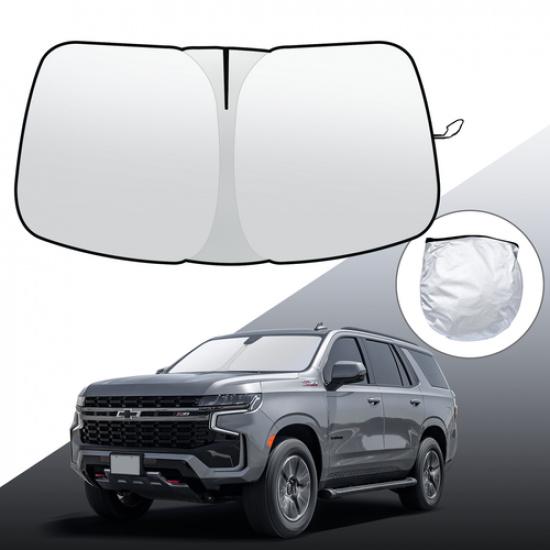 Car Windshield Sun Shade Cover For Chevy Tahoe 2015-2020 Foldable UV Block Visor