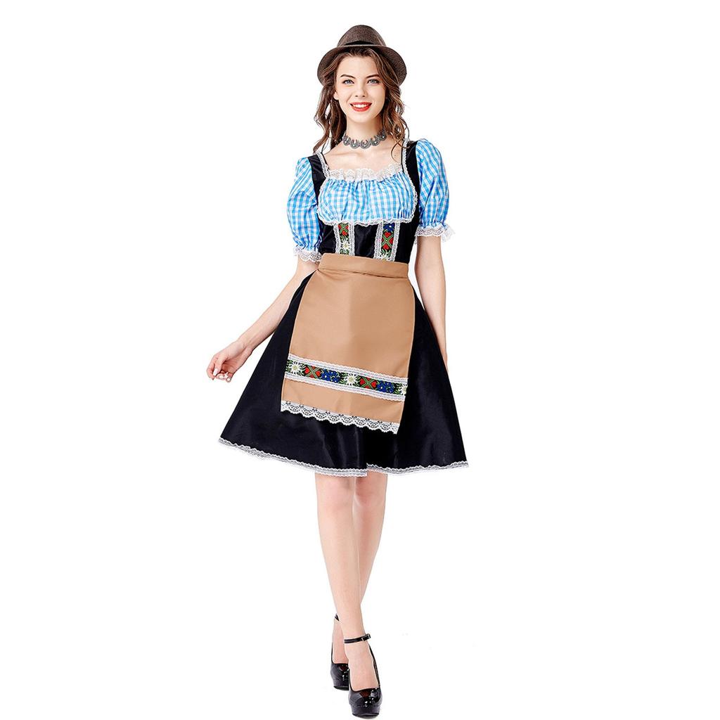 German Oktoberfest Carnival Costume Women's Sheath Dress Sexy Stage Costume