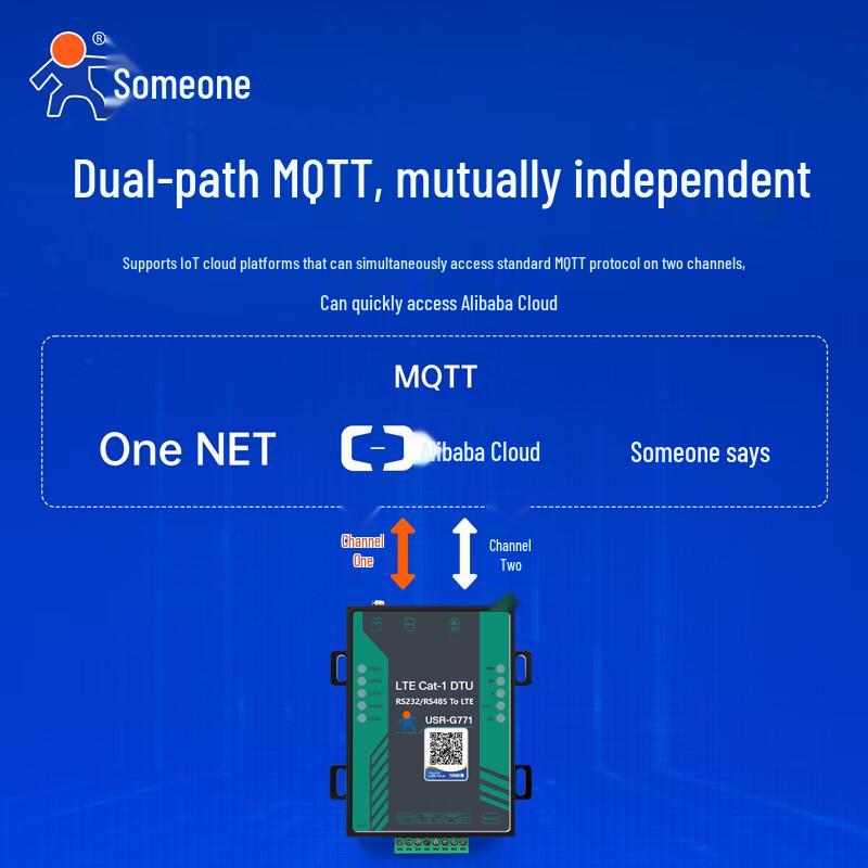 USR-G771 4G CAT-1 DTU MQTT Edge Computing Gateway