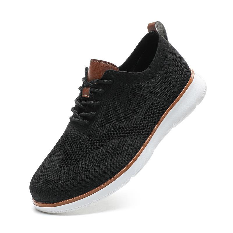 Extra Large Size Men's Shoes Spring and Summer Fly-woven Mesh Hollow Breathable Casual Sports Shoes Lightweight Running Shoes