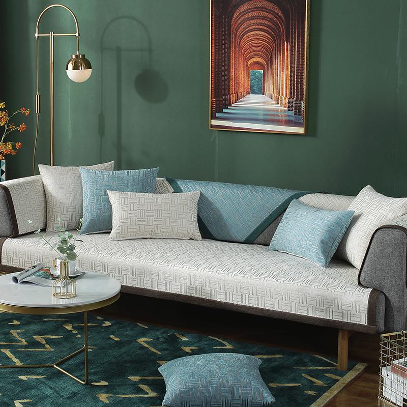 

Four Seasons Universal Chenille Non-Slip Sofa Cushion Cover Soft Living Room Towel Durable Fabric 70*70