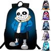 Undertale Sans 16 Inch Children Backpack With Durable Polyester Material And Adjustable Padded Shoulder Straps