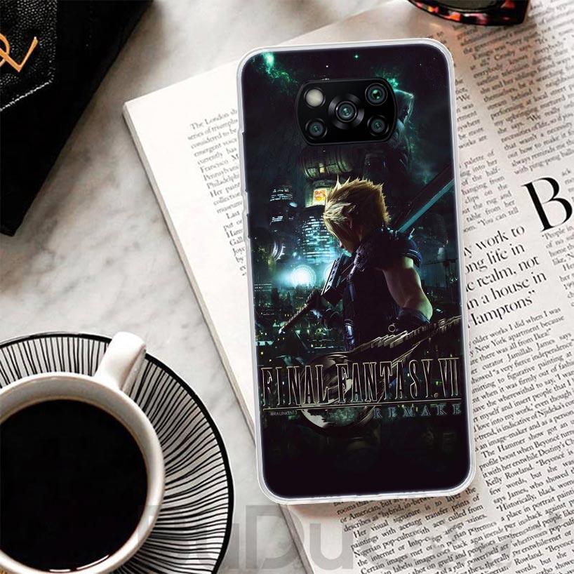 Final Fantasy VII Cover For Xiaomi Mi 11T 10T 9T Pro 11 Lite Phone Case 13 12 12X 10 9 8 11i 6X 5X Ultra 5G Print Coque Fundas