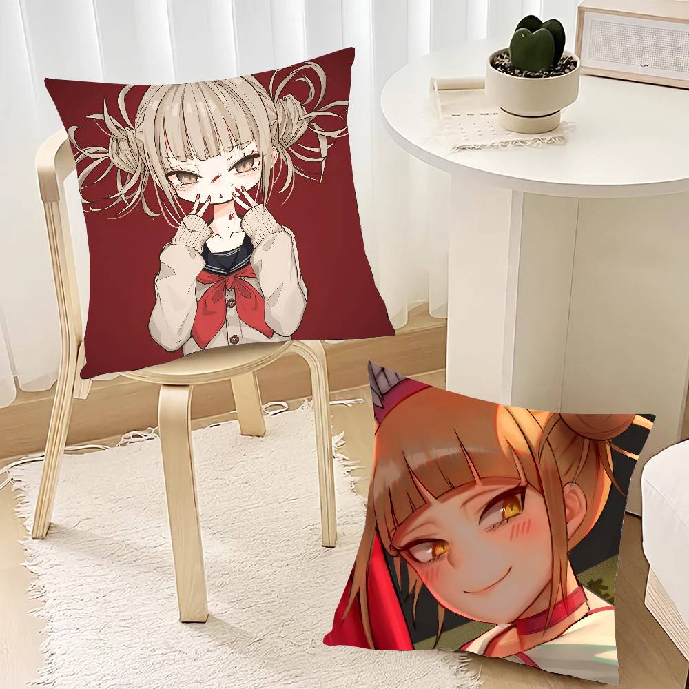 Anime My Hero Academia Himiko Toga Pillow Case Square Pillow Bedroom Sofa Leisure Comfort Cushion Car Home Decoration