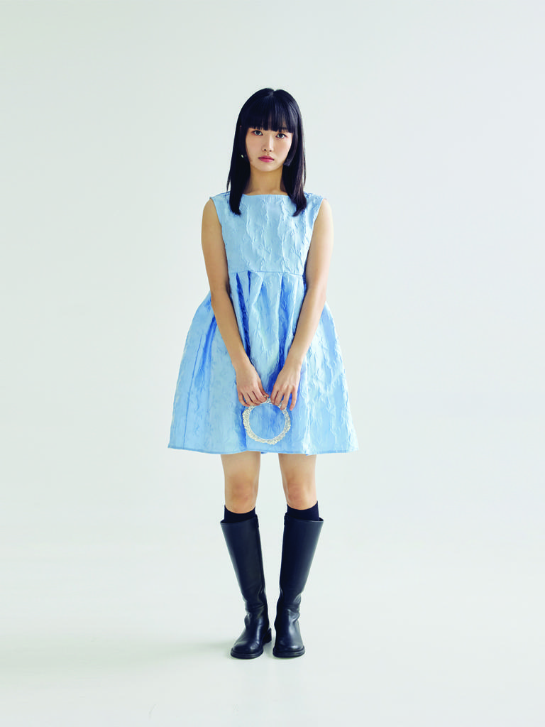 Bomnal Boutique Jacquard Mini Dress _ Blue