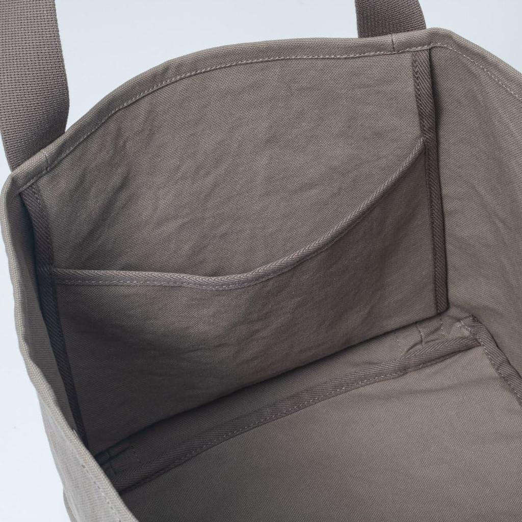 Margaret Howell Idea Tote Bag L [Kew Gardens] Women's Cotton Canvas, A4 File Storage, Shoulder Strap, Square Design, Made in Japan, MHLH5BH1