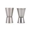 Doppelkapazität Rostfreier Stahl Messbecher 15ml und 30ml mit Ergonomischem Gebördeltem Rand für Genaue Mischanwendungen