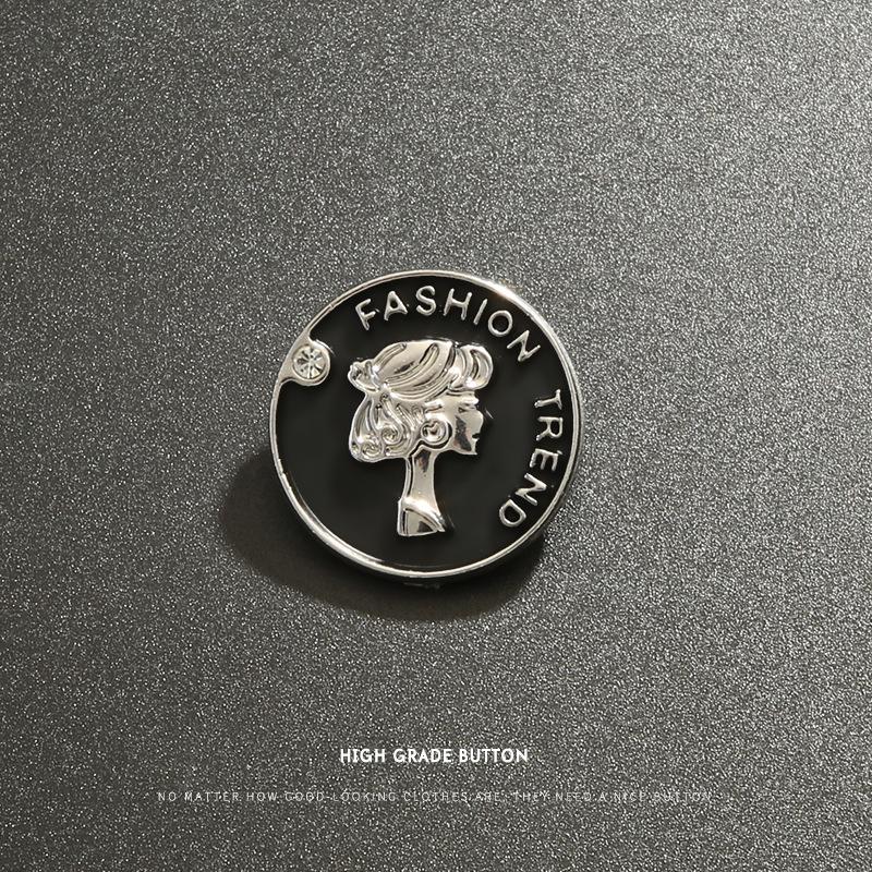 

10 шт. универсальные круглые пуговицы для одежды, пальто, костюма, ретро-рельефные пуговицы, высококачественные изысканные пуговицы для свитера и куртки, высококачественные 3#