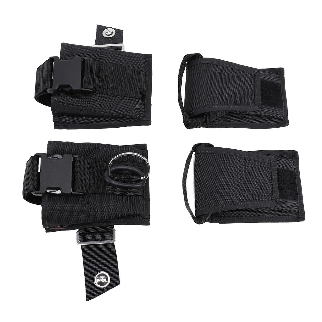 2PCS Scuba Weight Pocket with Quick Release Buckle Nylon Diver Weight Belt Bag Pouch for BCD Diving