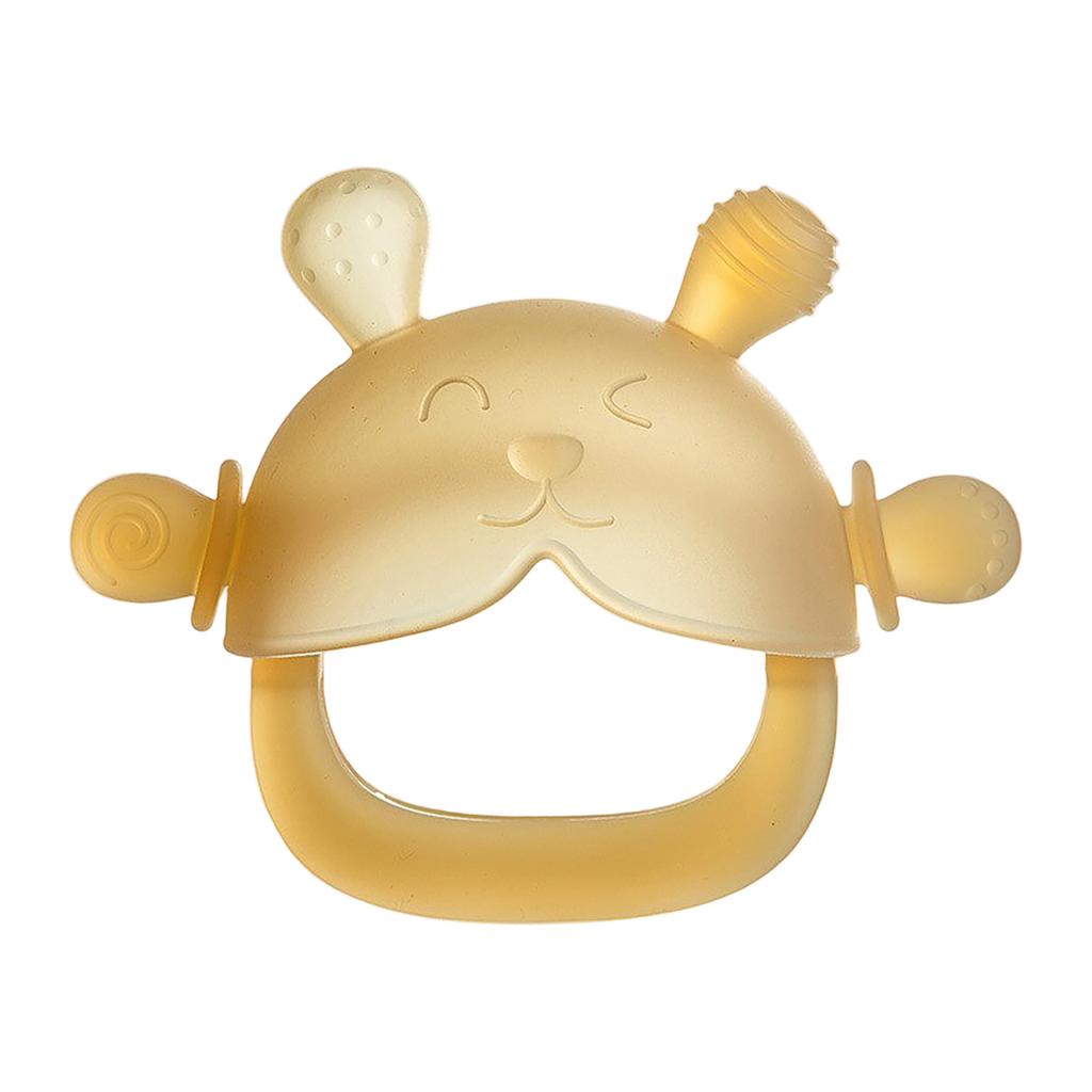 Food Grade Silicone Baby Teether Toy Soft Safe Chewable Teething Ring for Infant Oral Care and Sensory Development