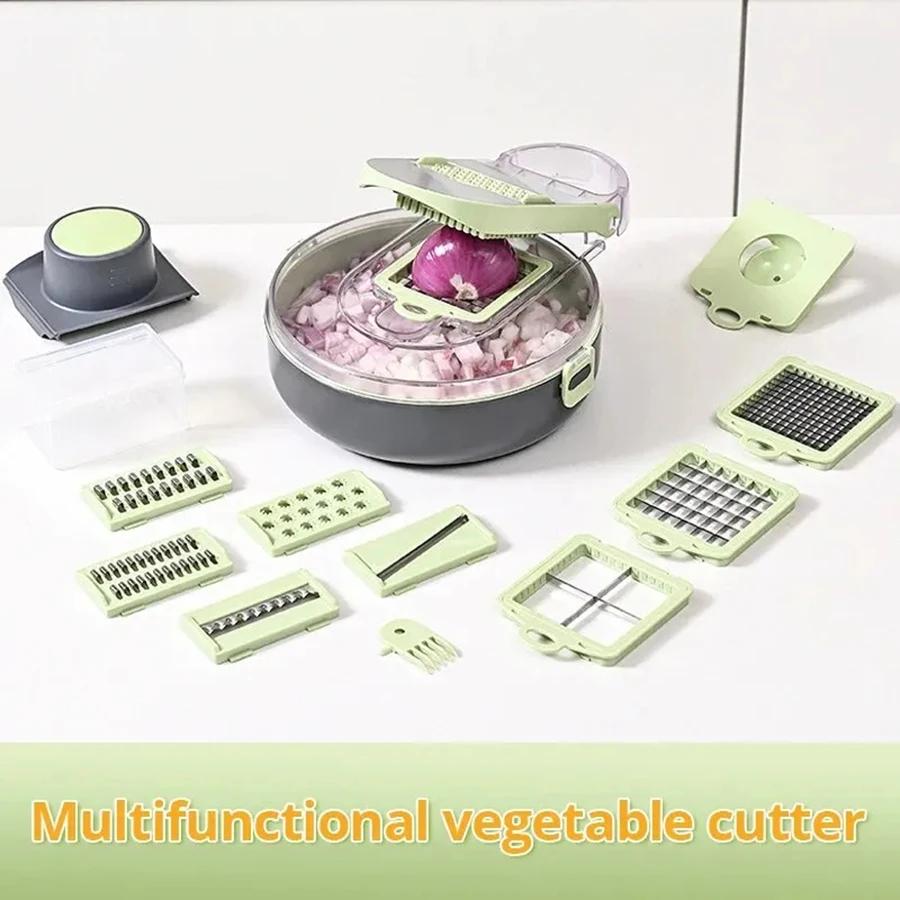 Drain Cutting Set Household Kitchen Large Capacity Potato Grater Portable Kitchen Practical and Durable Household Grater
