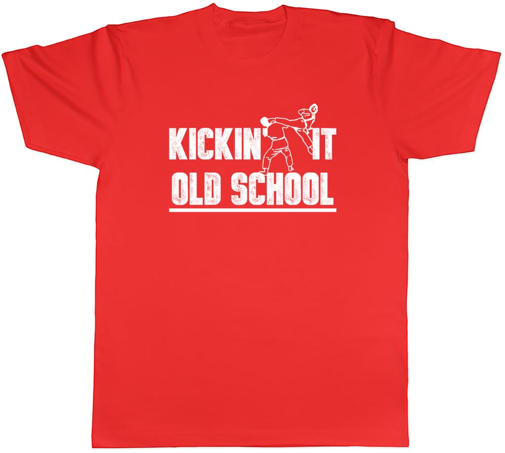 Kickin It Old School Mens TShirt Taekwondo Martial Arts Tee Gift