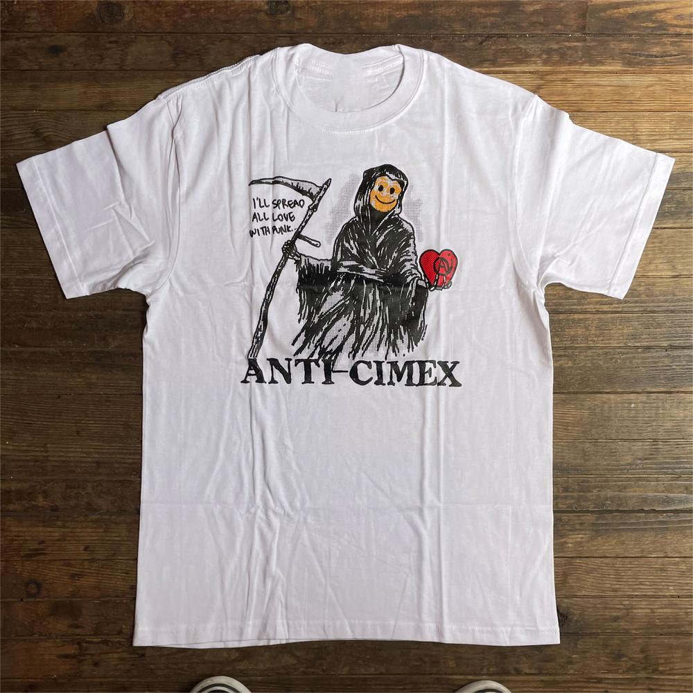 

Vintage ANTI CIMEX Tshirt Short Sleeve Tour Concert Full Size S to 5XL MM1156 Unisex T-Shirt XL