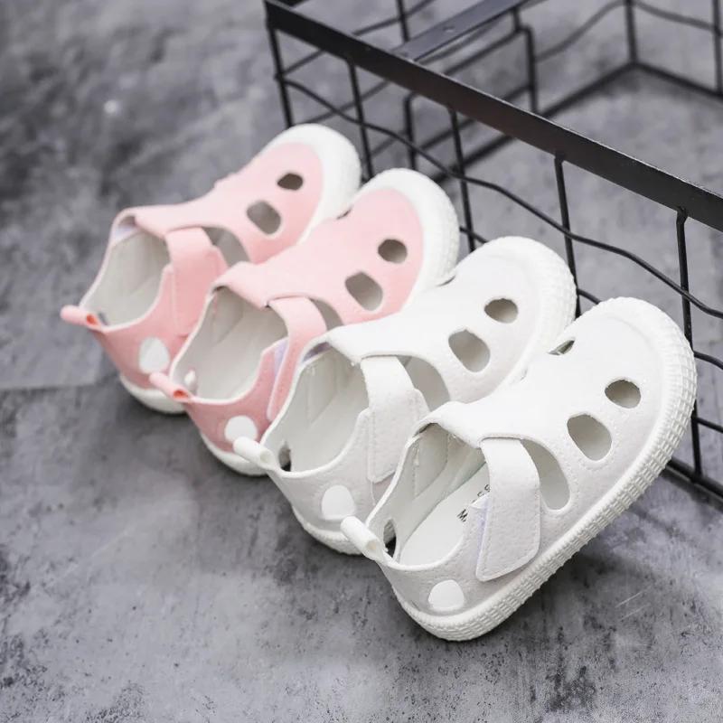 Boys Children Half Sandals for Boys Girls Toddlers Little Kids Summer Shoes Cut-outs Breathable Fashion Soft Anti-skid