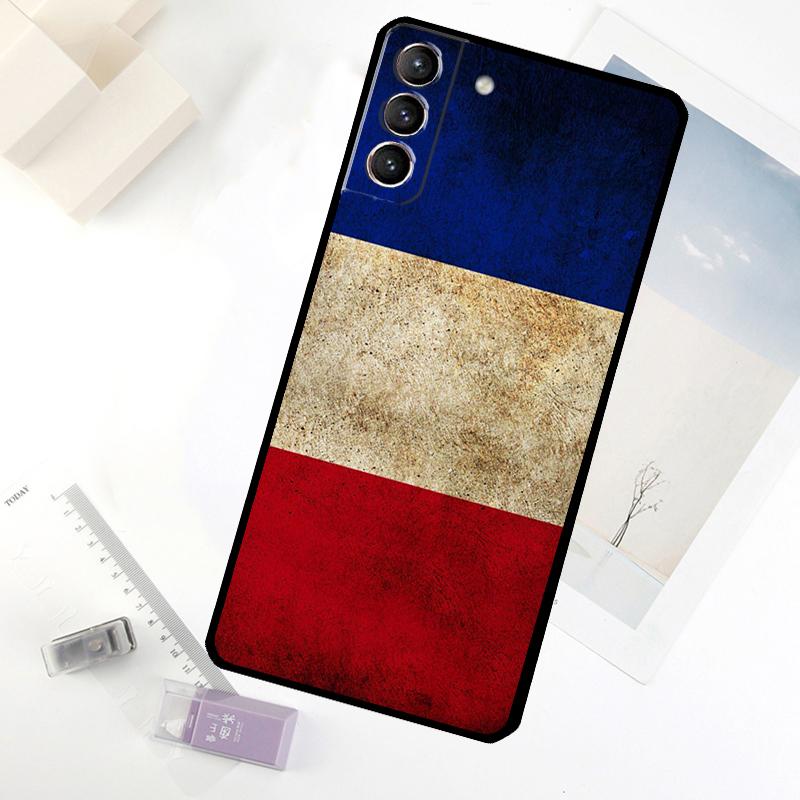 France National Flag Phone Case For Samsung Galaxy S25 S24 S23 S22 S21 S20 S26 Ultra S10 Plus S23 FE S25 FE Cover