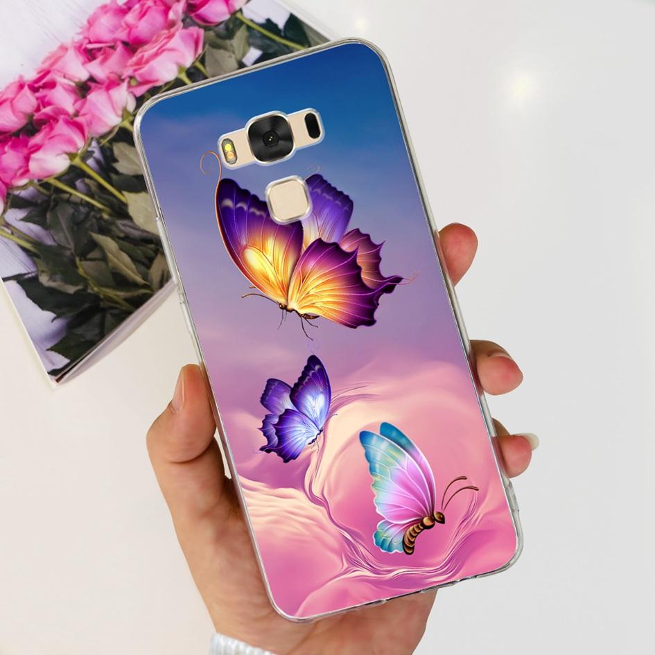 For Asus ZenFone 3 Max ZC553KL Case Popular Flower Butterfly Soft Silicone Phone Cover For ASUS X00DD X00DDA XOODD ZC553KL Funda